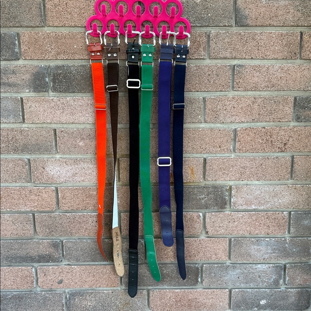 Colorful Cloth Belts Set Boys 6 Belts
